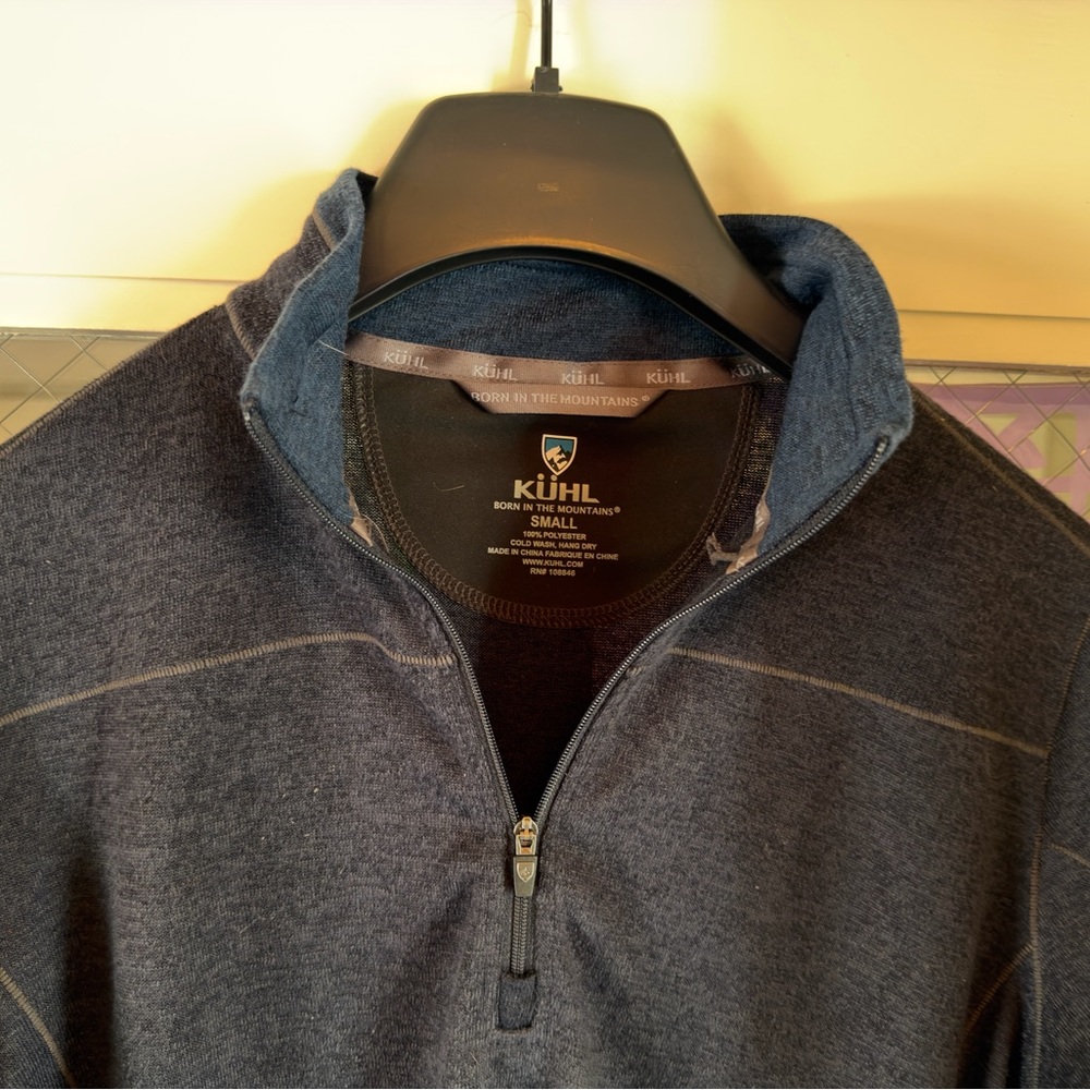 Kuhl Navy Long-Sleeve Quarter-Zip Top - Picture 4 of 10